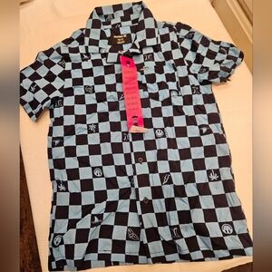 Hurley Boy's Blue Checkered Shirt